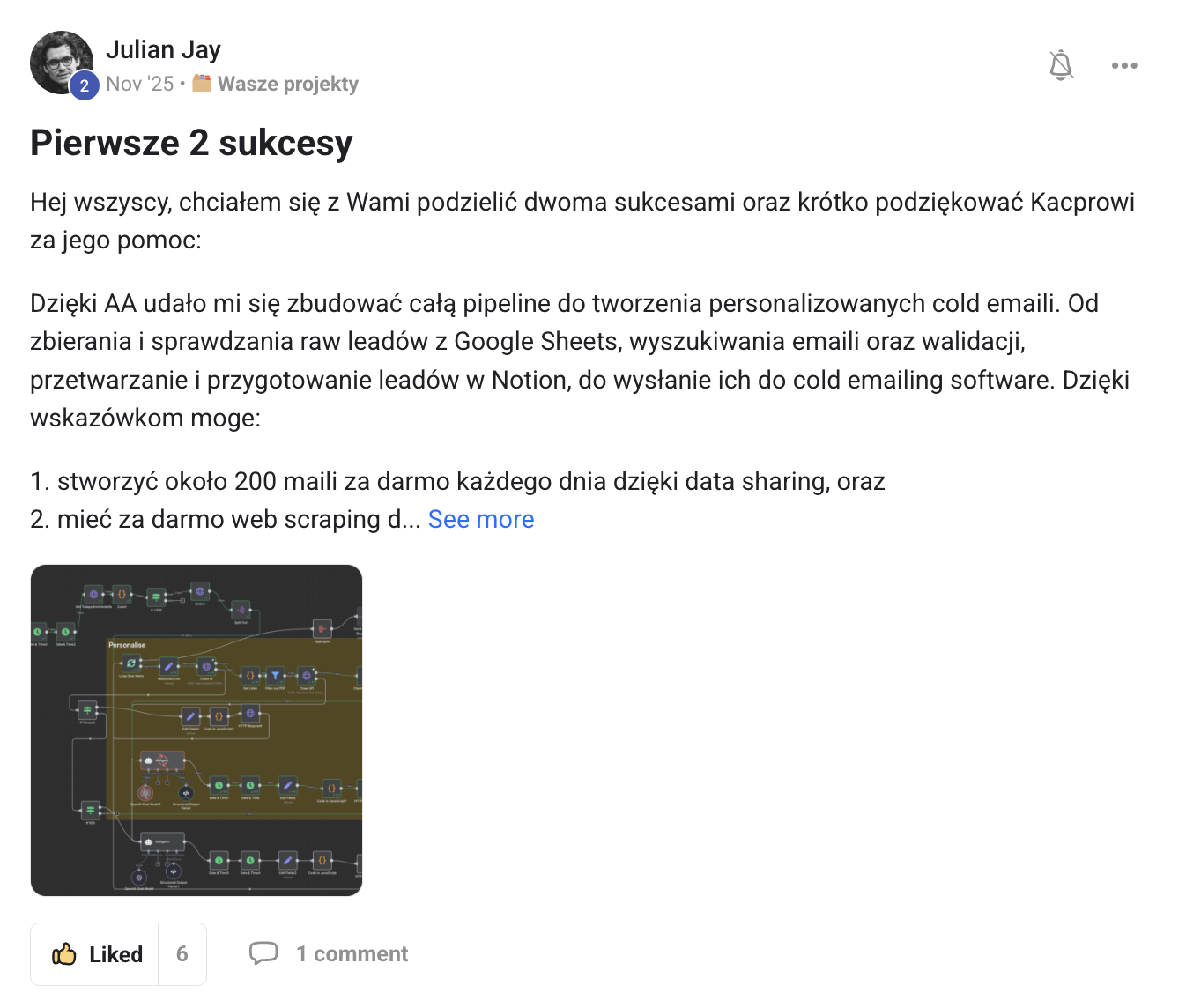 Sukces członka Akademii